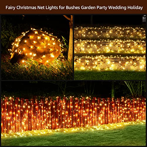 120 LedChristmas Decorations Net Lights Outdoor, 6.2ftx4.4ft, Fairy Mesh String Lights for Party, Holiday, Wedding