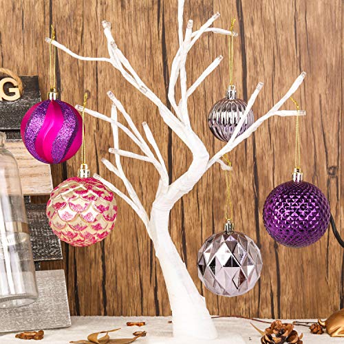 31pcs 2.75in & 1.97in Shatterproof Balls for Christmas Decoration