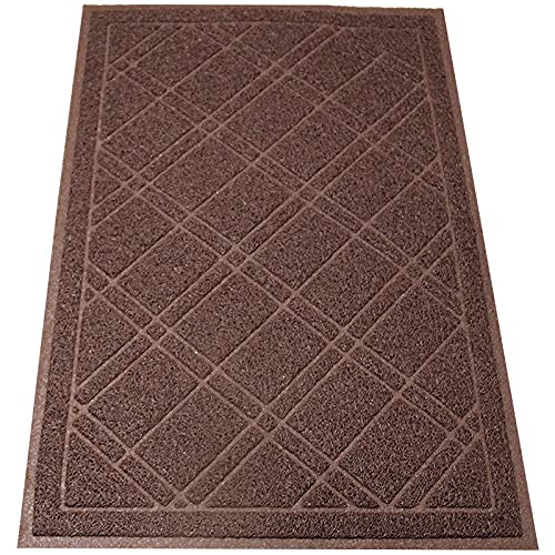 Universal Doormat | XL Size 42” x 35” | Anti-Slip Durable & Washable | Low Profile, Dirt & Dust Absorber