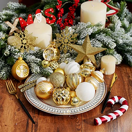 103-Pack Assorted Christmas Ball Ornaments