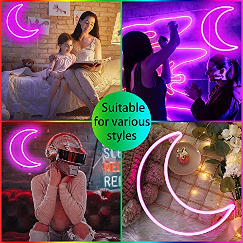 LED Moon Neon Light for Home Decoration