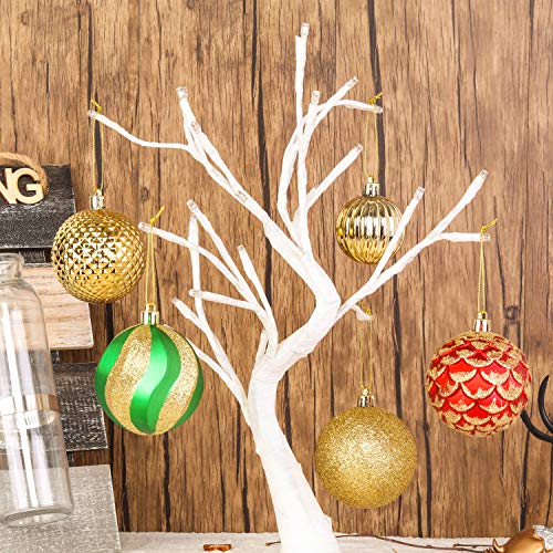 31pcs 2.75in & 1.97in Shatterproof Balls for Christmas Decoration