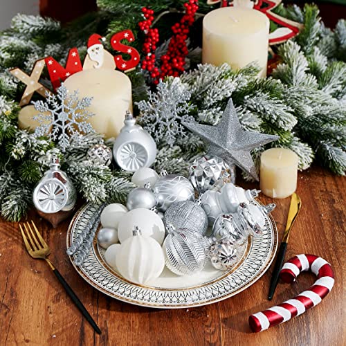 103-Pack Assorted Christmas Ball Ornaments