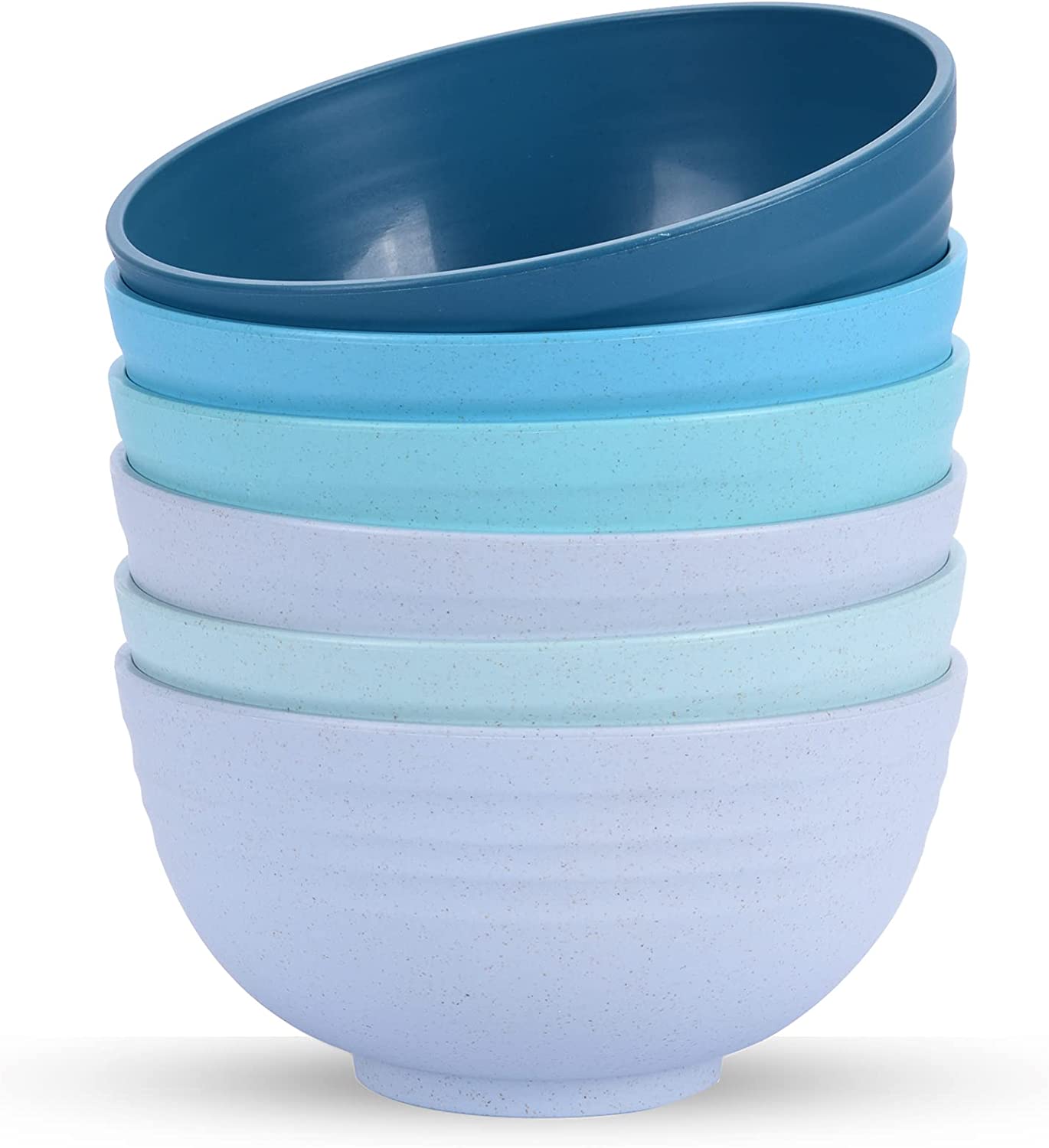 6 Pcs Unbreakable Mixing Bowls Unbreakable Salad Bowls, 68 Ounces Microwave and Dishwasher Safe BPA-Free
