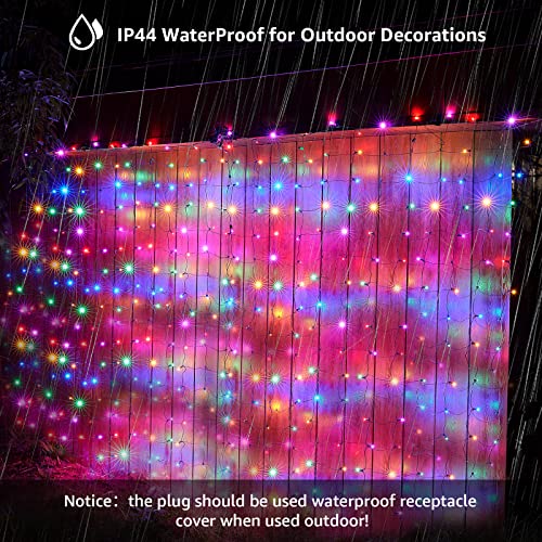 120 LedChristmas Decorations Net Lights Outdoor, 6.2ftx4.4ft, Fairy Mesh String Lights for Party, Holiday, Wedding