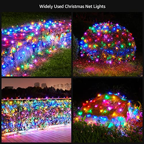 120 LedChristmas Decorations Net Lights Outdoor, 6.2ftx4.4ft, Fairy Mesh String Lights for Party, Holiday, Wedding