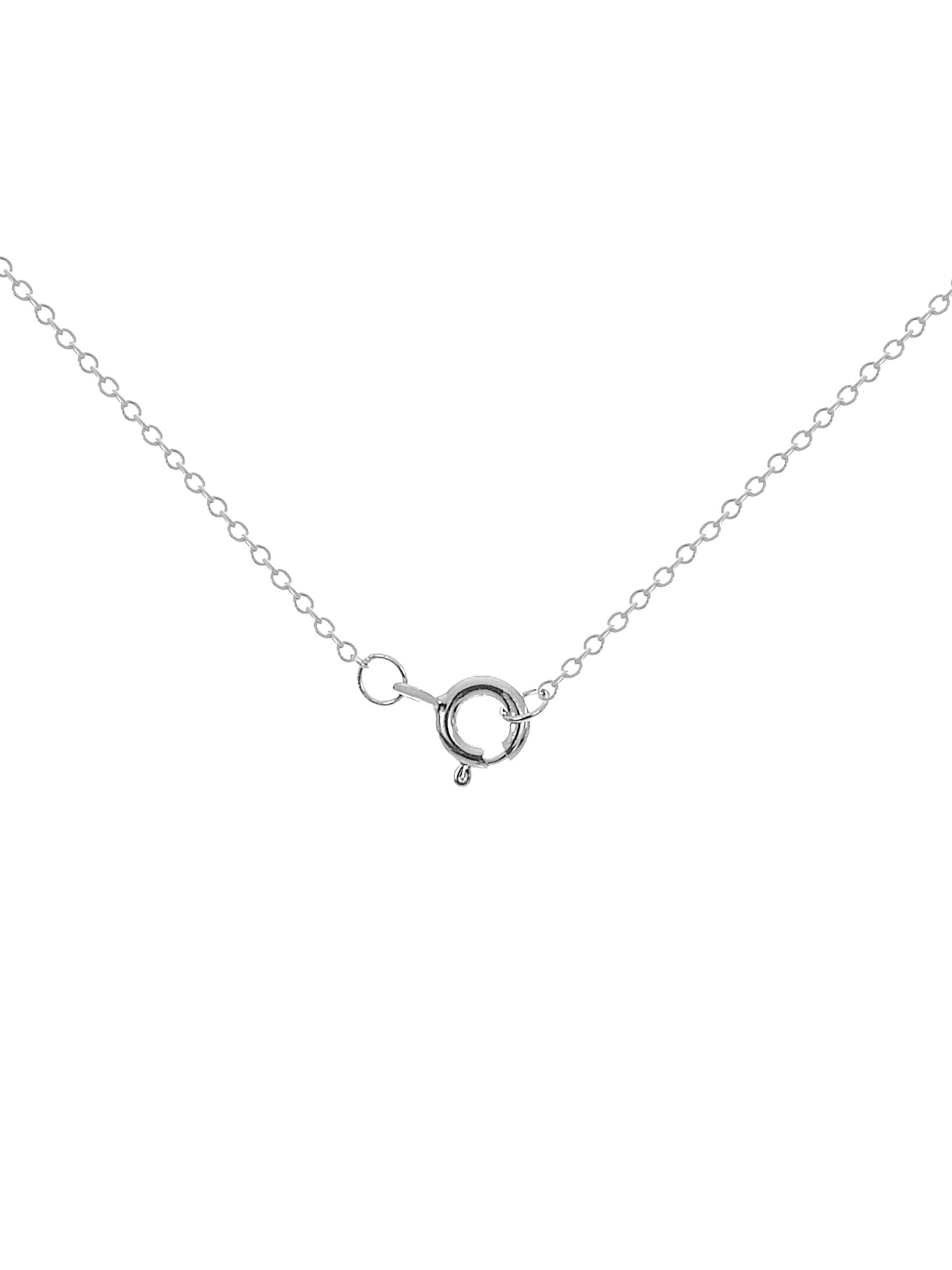 CZ Sterling Silver Cross Pendant, 18" for Women