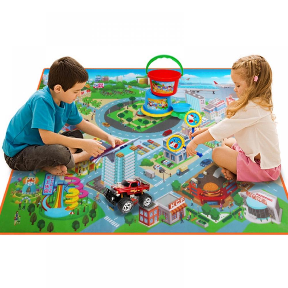 Kids Road Traffic Play Mat Large Non-Slip