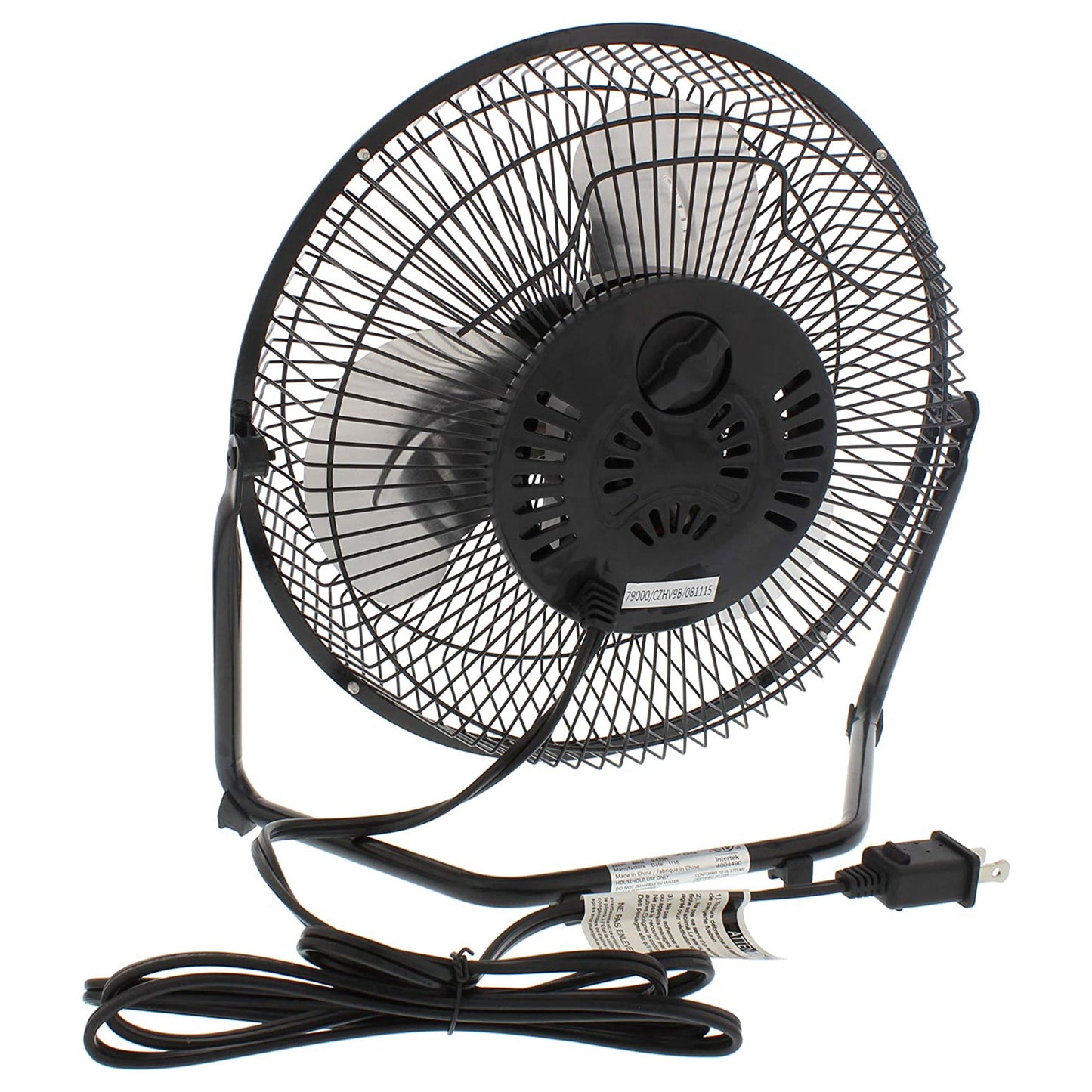 9 Inch 3 Speed Portable High Velocity Air Cooling Floor Fan, Black