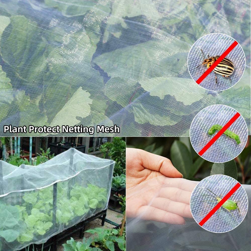 Ultra Fine Garden Mesh Netting, 6.6 x 9.9FT Bird Screen Barrier Netting, Thicken Plant Covers