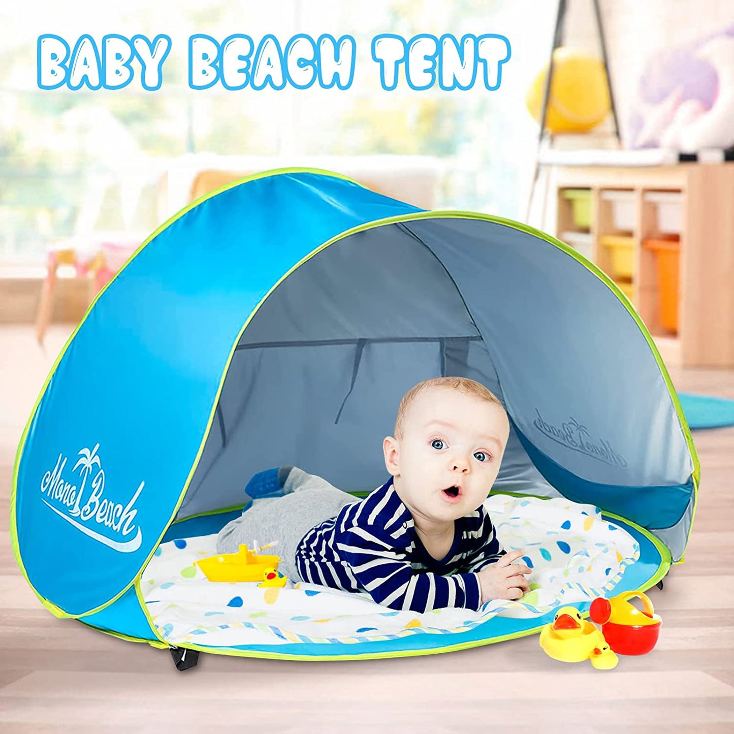 Baby Beach Tent Pop Up Portable Shade Pool UV Protection Sun Shelter for Infant