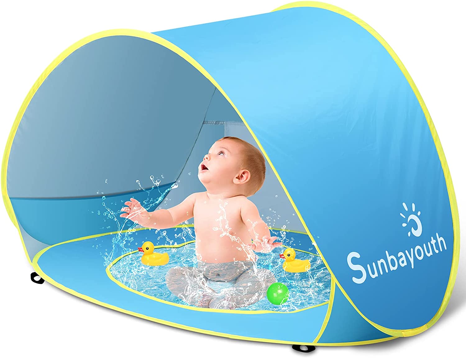 sunny tent for pool Baby Beach Pool Tent, UV Protection Infant Sun Shelters – DANNY'S HOME GOODS
