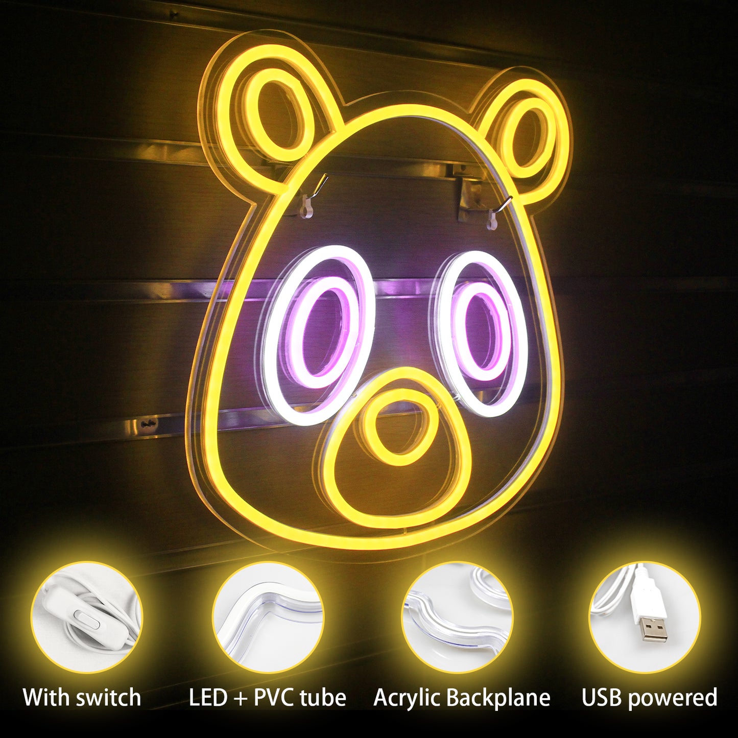 Bear Neon Light for Home Decoration