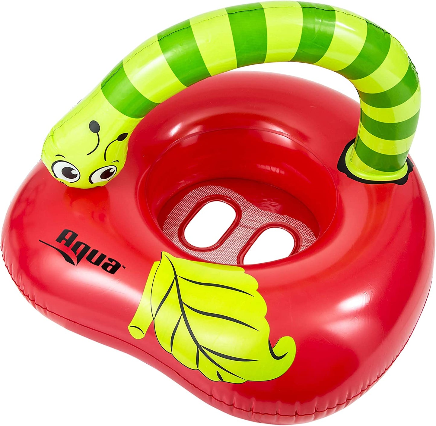 First Pool Float for 6-18 Months - Novelty Baby Boat with Reinforced Safety Seat -Red Apple