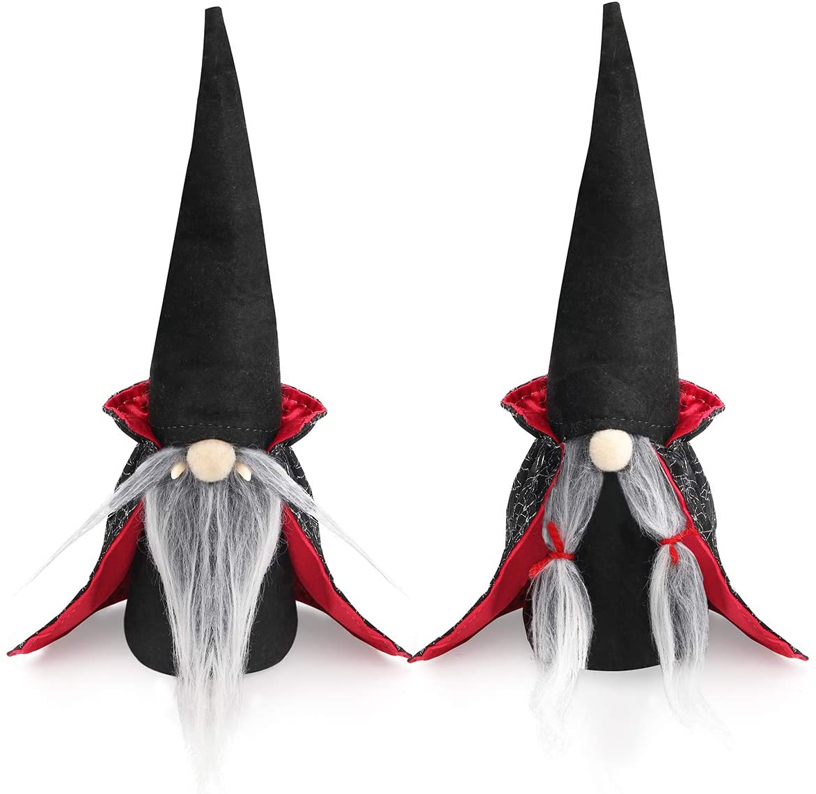 2Pack Halloween Witch Gnomes Plush Decoration