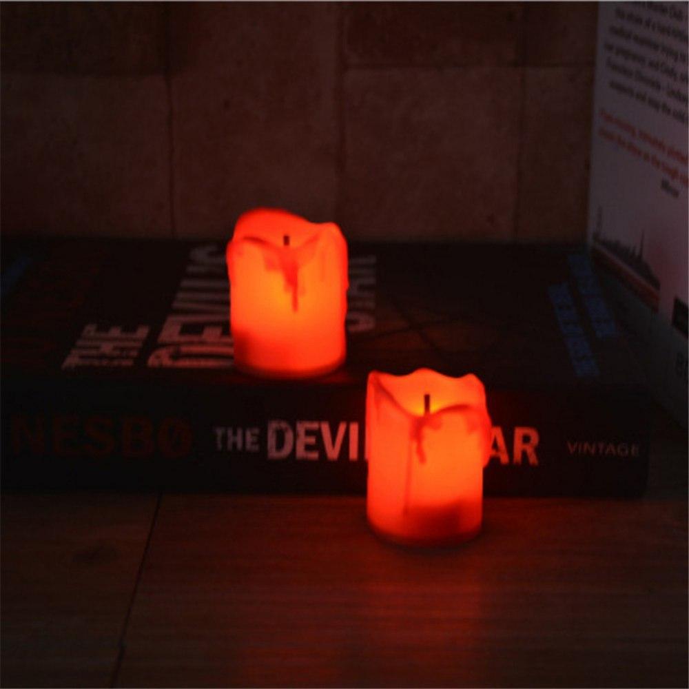 12 Pack LED Tea Light Candles for Halloween