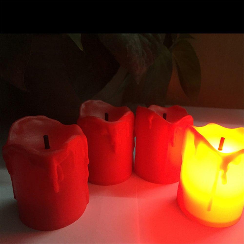 12 Pack LED Tea Light Candles for Halloween