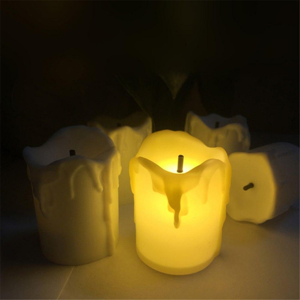 12 Pack LED Tea Light Candles for Halloween