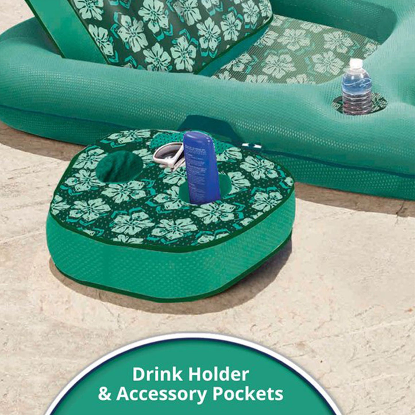 2 in 1 Convertible Water Lounger Pool Inflatable