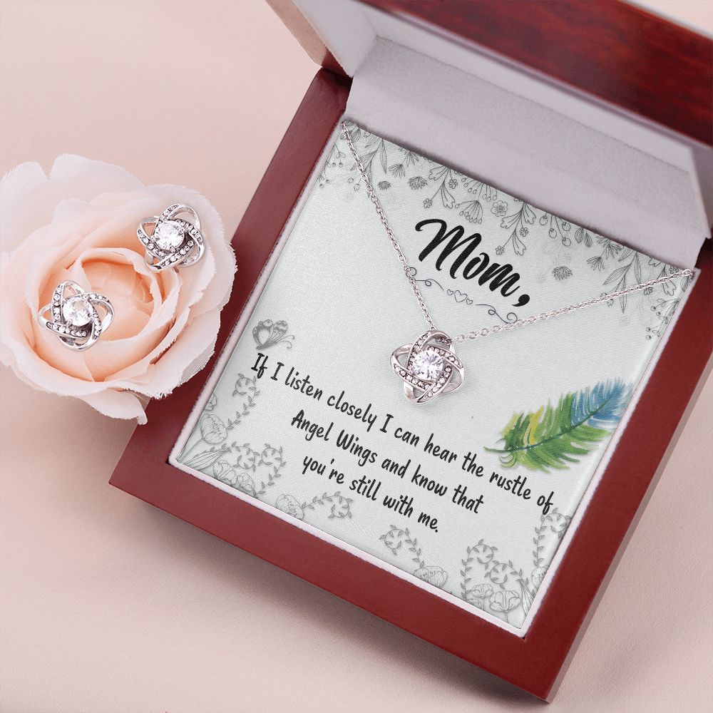 If I listen closely Love Knot Earring & Necklace Set