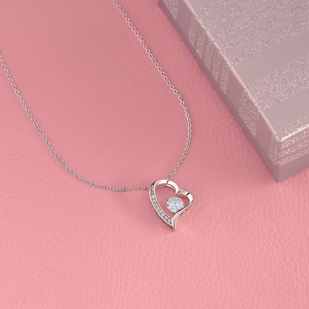 To My Soulmate, I'm so grateful to have someone I can share my life with you, dazzling Forever Love Necklace, Valentine's Day Gift for her