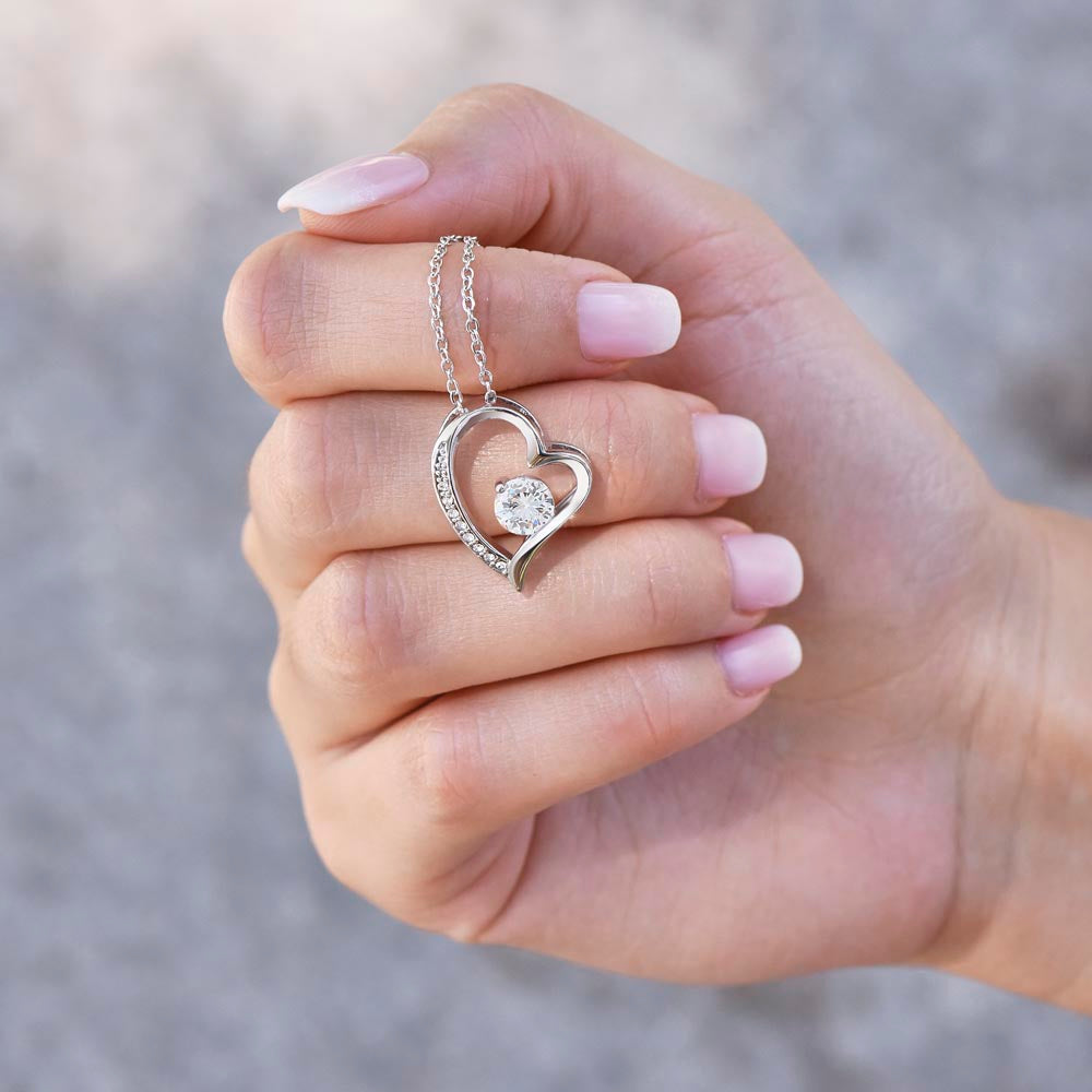 To My Soulmate, I'm so grateful to have someone I can share my life with you, dazzling Forever Love Necklace, Valentine's Day Gift for her