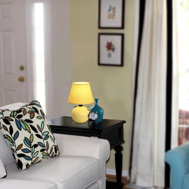 Mini Ceramic Globe Table Lamp