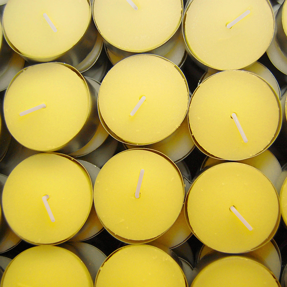 Extended Burn Citronella Tea Light Candles - Set of 100