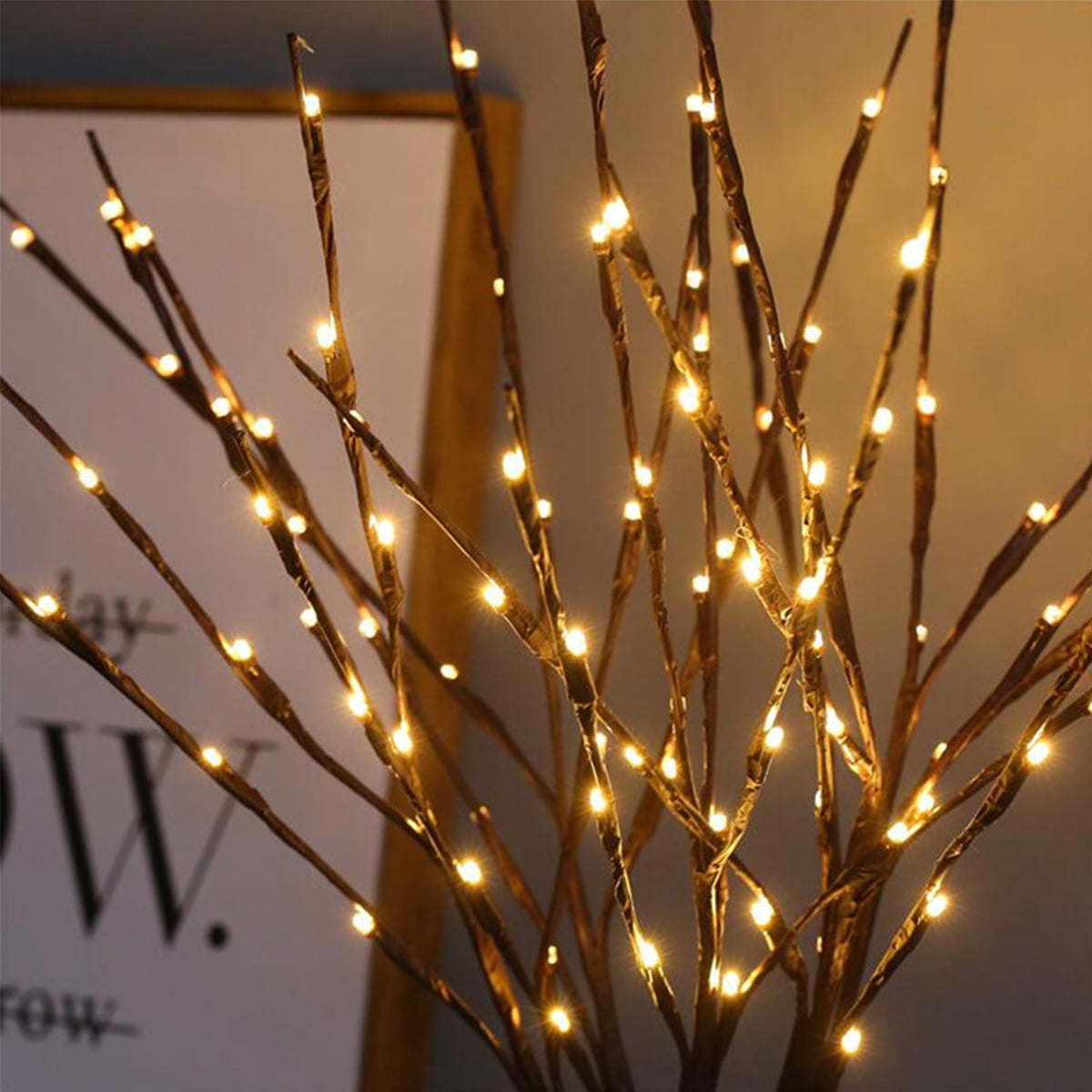 Warm White Christmas LED Willow Branch Lamp Decoration