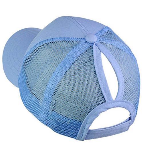 ADJUSTABLE PONYTAIL BASEBALL HAT- PONYCAP