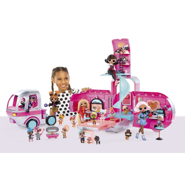 LOL Surprise Omg Glamper With 55+ Surprises Fully-Furnished With Light up Pool, Great Gift for Kids Ages 4 5 6+