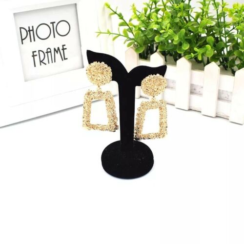 Vintage Geometric Earrings for Women Statement Earring Jewelry Carved