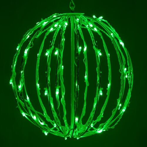 Hanging LED Light Balls Christmas Patio Garden Decoration White Frame, 6 Colors