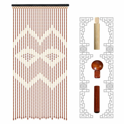 Bamboo Wood Bead Curtain Blind Fly Screen