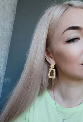 Vintage Geometric Earrings for Women Statement Earring Jewelry Carved