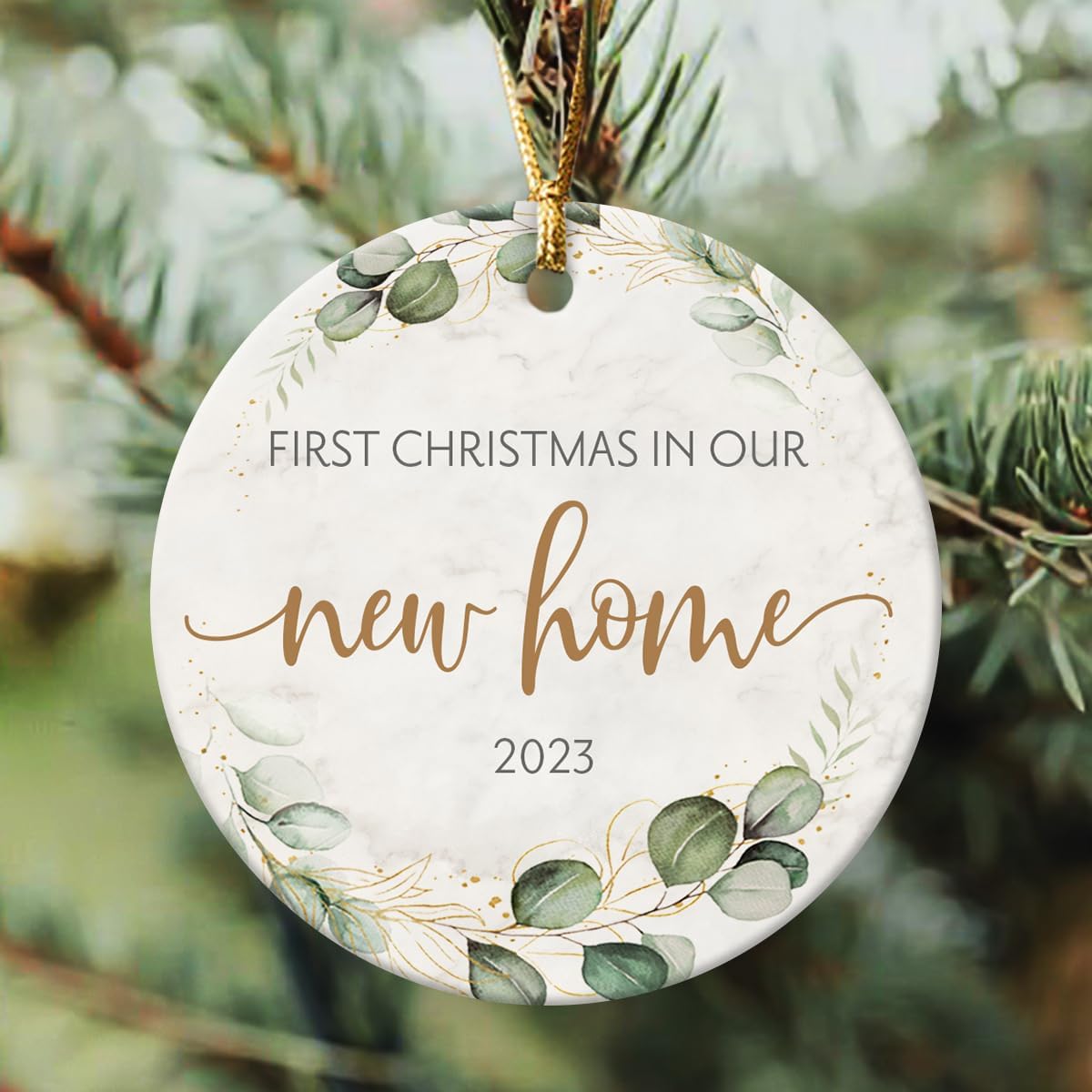 New Home Christmas Ornament - New Home Gifts, Housewarming Decorations, New Home Christmas Ornament for Couple, First Christmas in Our New Home 2023 Christmas Tree Decorations