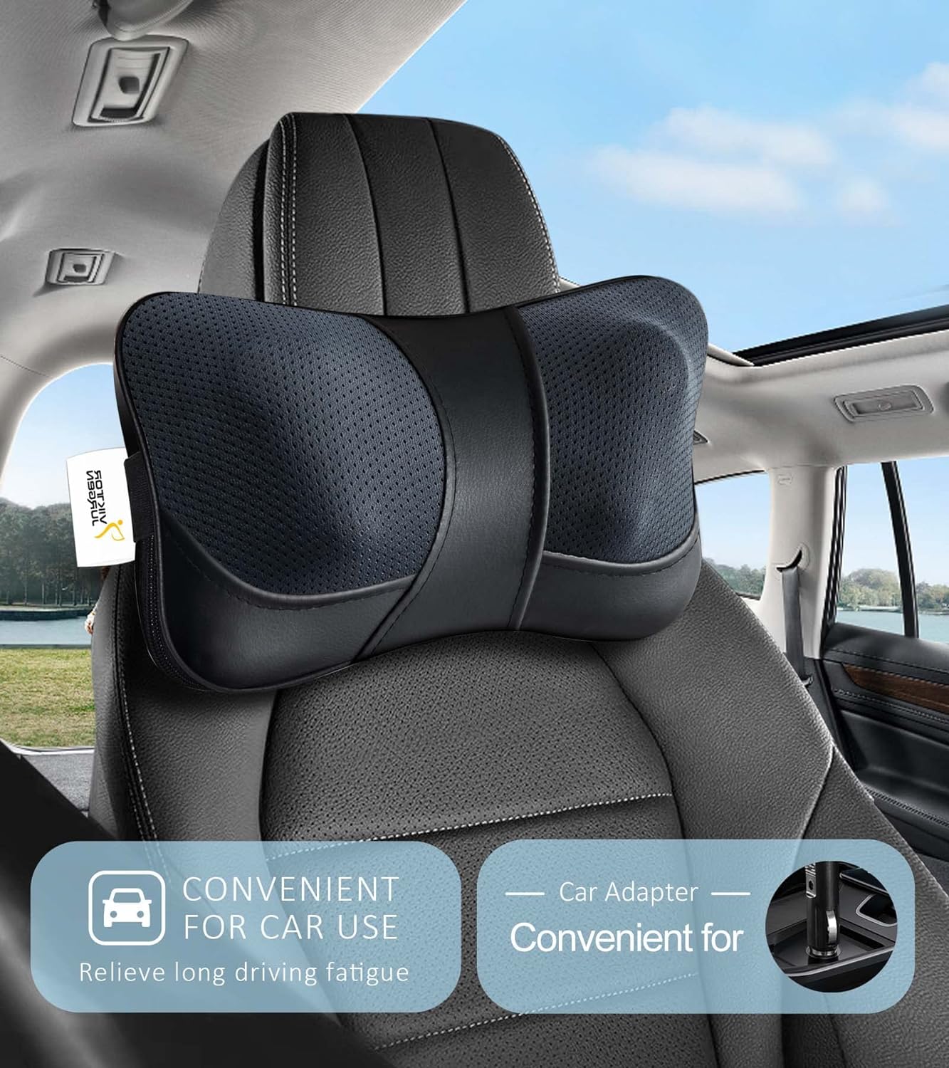 Neck Massage Pillow Shiatsu Deep Kneading Shoulder Back and Foot Massager with Heat-Relaxation Gifts for Women/Men/Dad/Mom