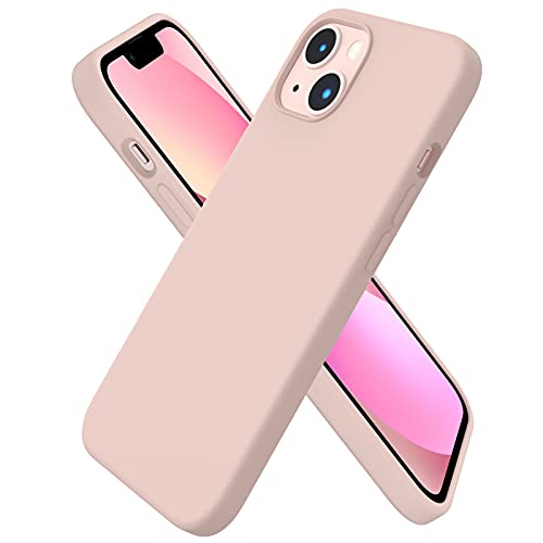 Compatible with iPhone 13 Case 6.1, Slim Liquid Silicone 3 Layers Full Covered Soft Gel Rubber Case Cover