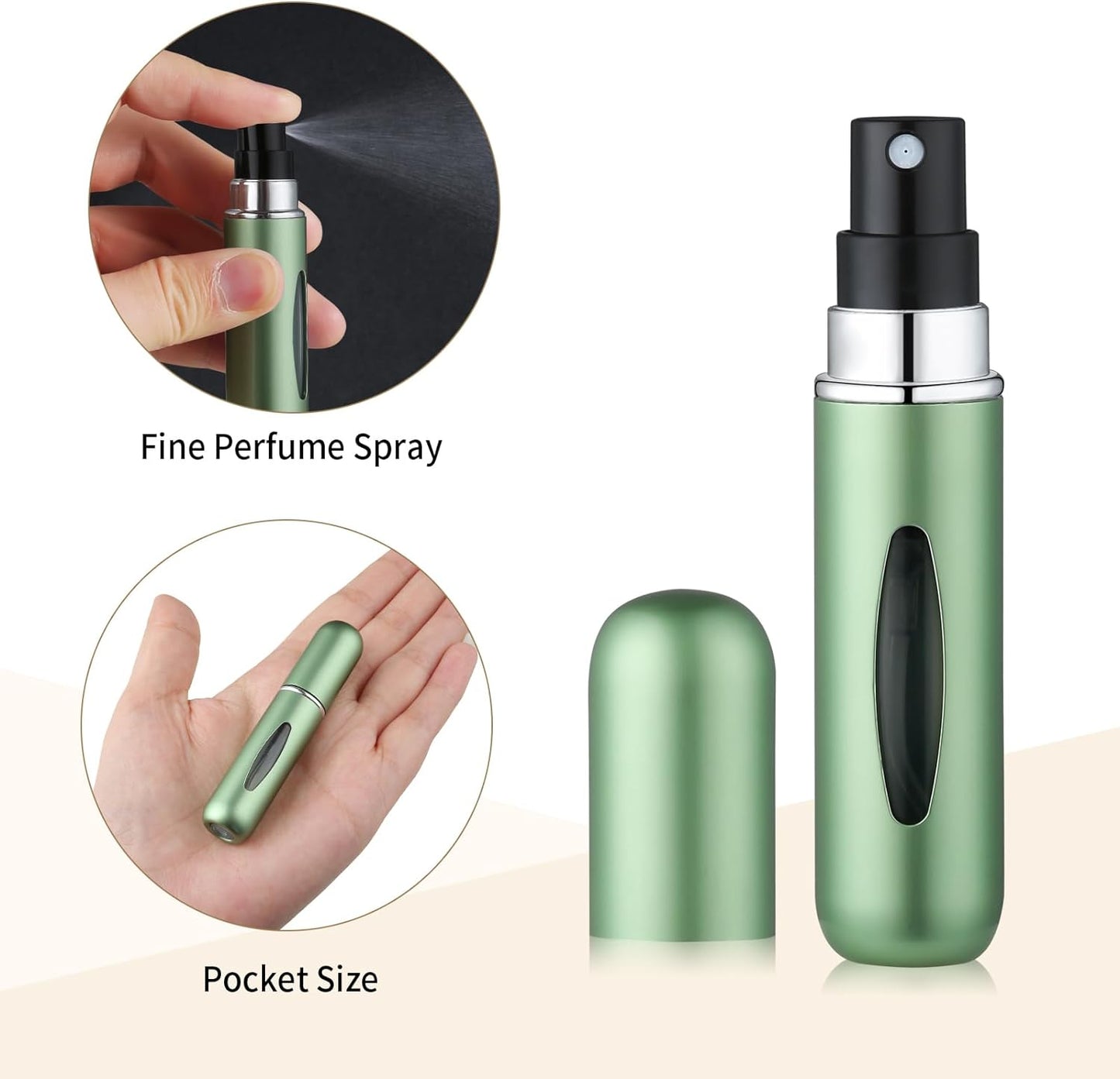 Mini Perfume Refillable Bottle, Pocket Perfume Travel Refillable, Small Atomizer Sprayer for Perfume, Empty Perfume Bottles in Travel Size, Cologne Bottle Refillable for Men and Women