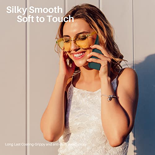 Compatible with iPhone 13 Case 6.1, Slim Liquid Silicone 3 Layers Full Covered Soft Gel Rubber Case Cover