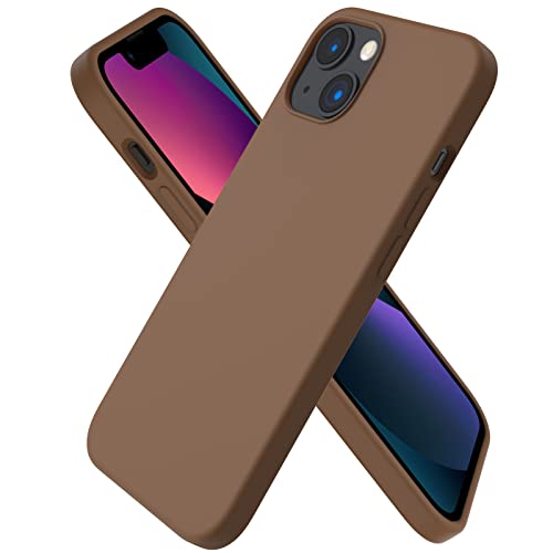 Compatible with iPhone 13 Case 6.1, Slim Liquid Silicone 3 Layers Full Covered Soft Gel Rubber Case Cover