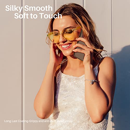 Compatible with iPhone 13 Case 6.1, Slim Liquid Silicone 3 Layers Full Covered Soft Gel Rubber Case Cover