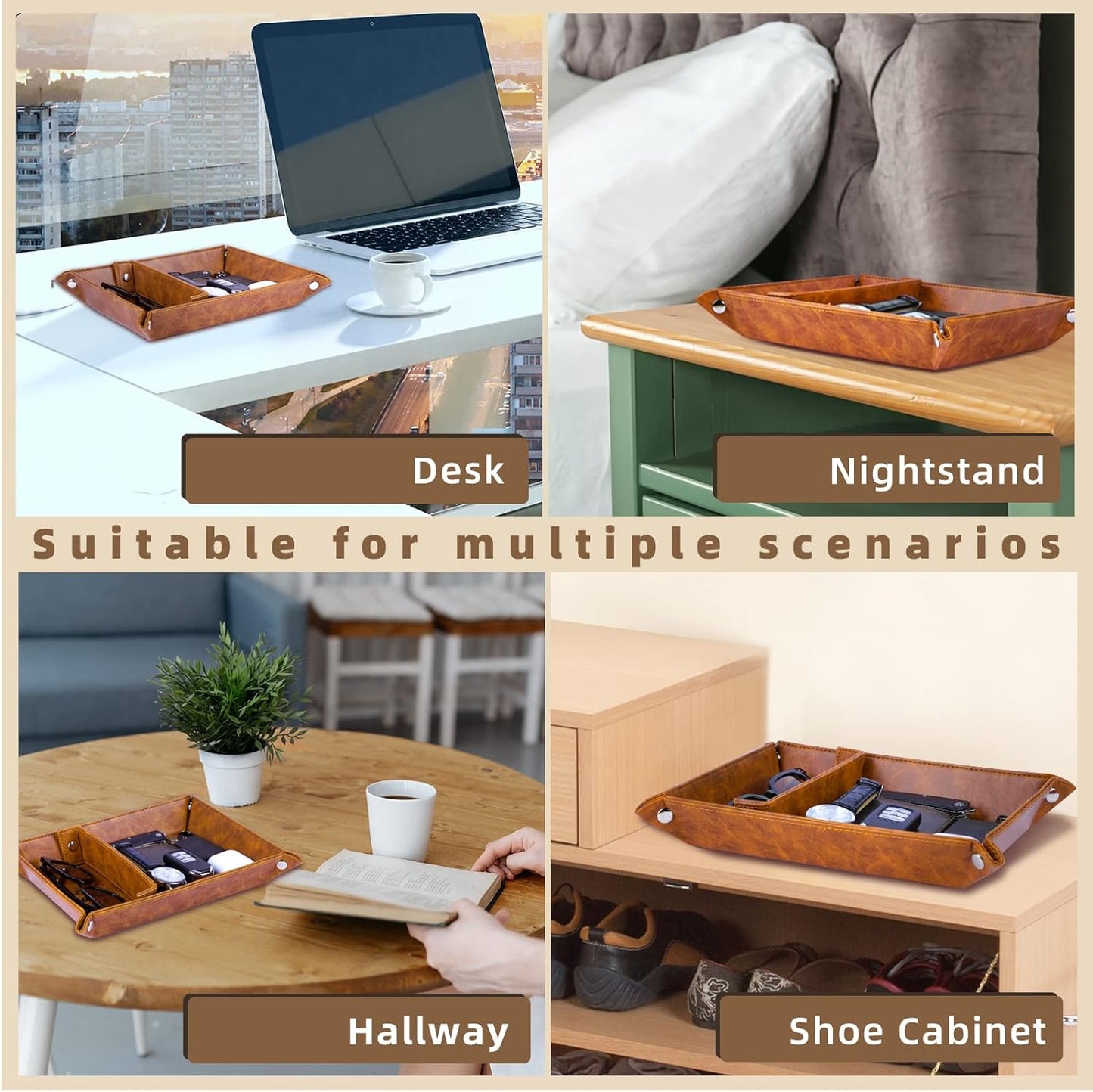 Best Dad Ever PU Leather Tray and Keychain, Gifts for Dad Christmas Xmas from Daughter Son Kids, Unique Dad Birthday Gift Ideas, Men Gift for Fathers Day, New Dad Gifts for Husband from Wife