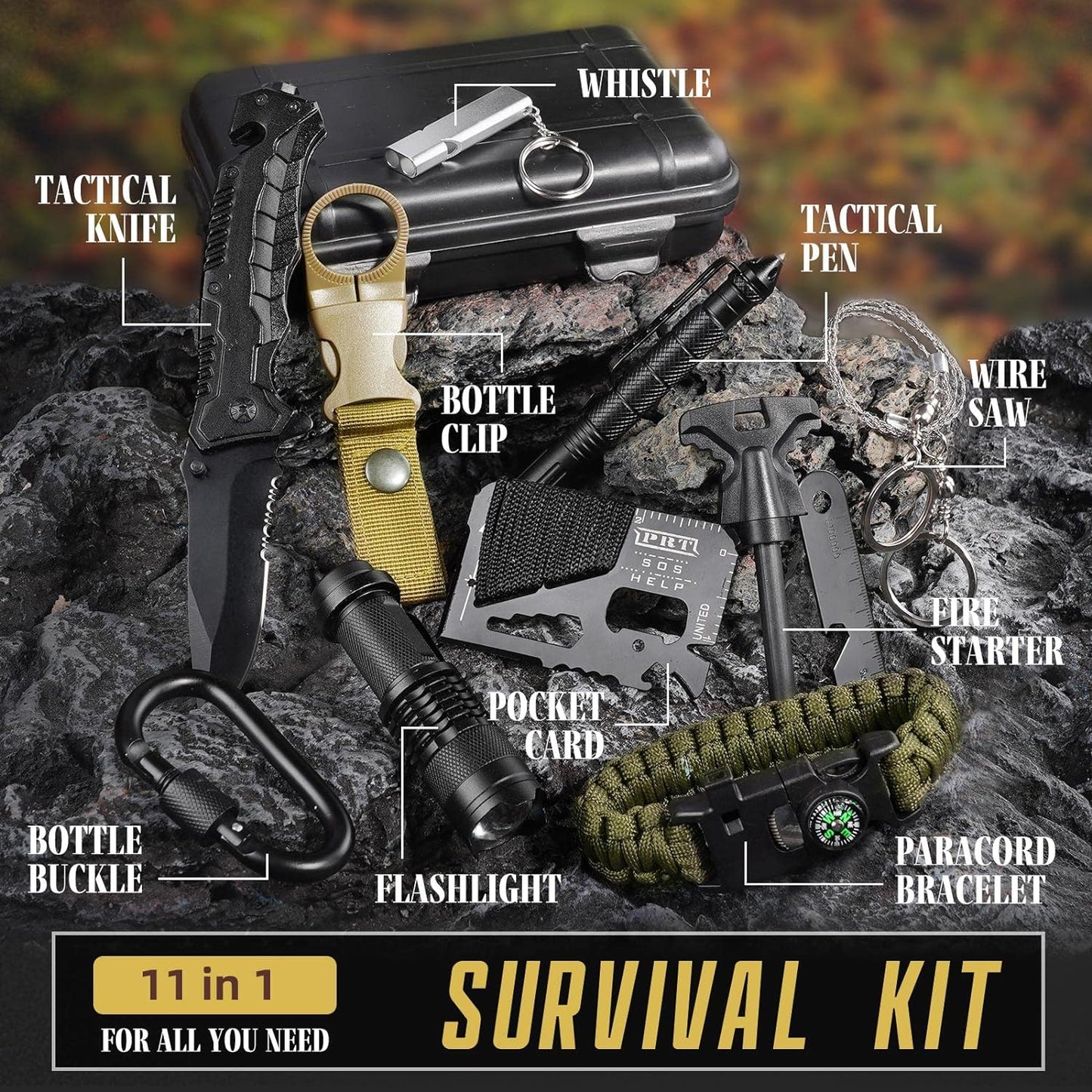 Gifts for Men Husband Dad  Survival Kit, Emergency Survival Gear