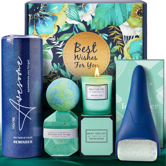 Christmas Gifts for Women, Self Care Gift, Relaxing Spa Bath Gift Basket Set for Women Her Mom Friends Sister Wife, Unique Gift Ideas for Birthday Mothers Day Valentine's Day Christmas, Thank You Gift