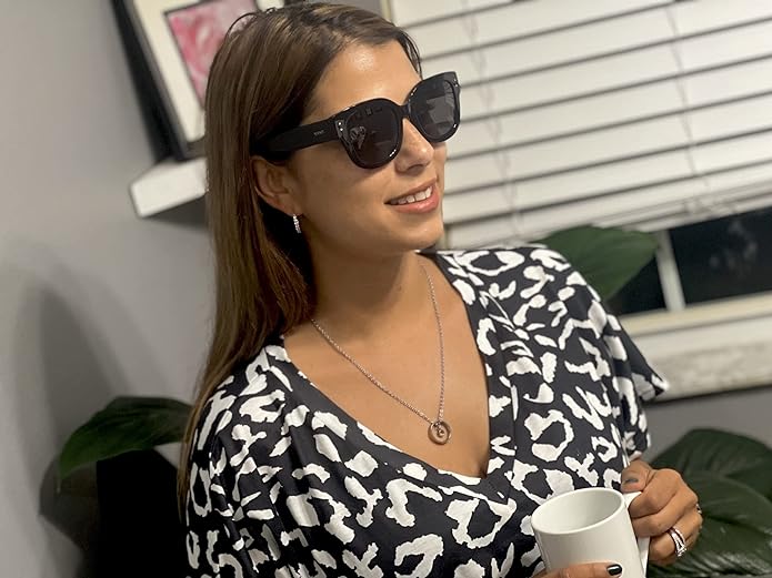 Matching Necklaces for Couples, His and Hers Engraved Rhinestone Ring Pendant Set Gifts for Boyfriend Girlfriend