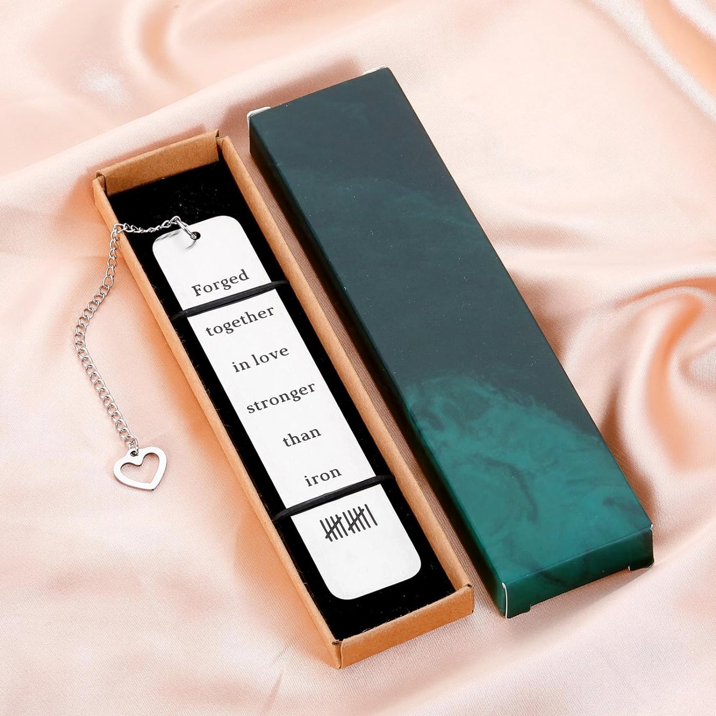 Anniversary Iron Gifts for Him Her Weeding Bookmarks for Women Book Lovers Couple Gifts for Boyfriend Girlfriend Bookish Gifts for Women Valentines Gifts for Husband Wife I Love You Christmas Gifts