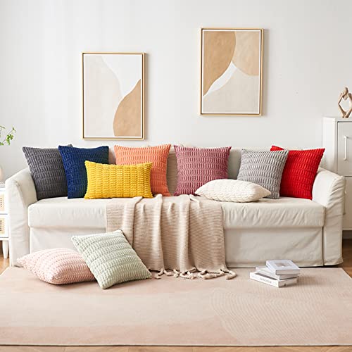 Pack of 2 Decorative Fall Throw Pillow Covers 18x18 Inch Pillow for Sofa Living Room Couch Bed