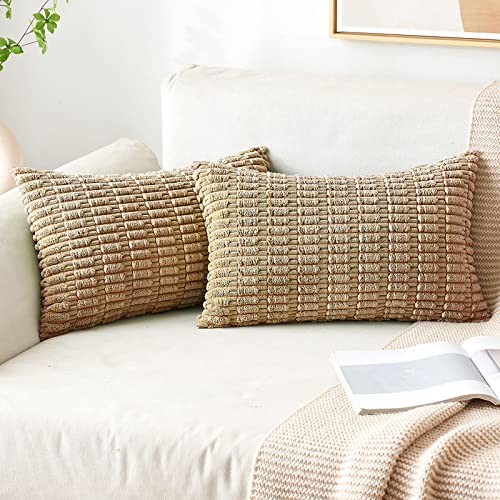 Pack of 2 Decorative Fall Throw Pillow Covers 18x18 Inch Pillow for Sofa Living Room Couch Bed