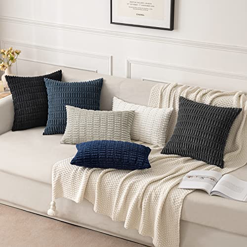 Pack of 2 Decorative Fall Throw Pillow Covers 18x18 Inch Pillow for Sofa Living Room Couch Bed